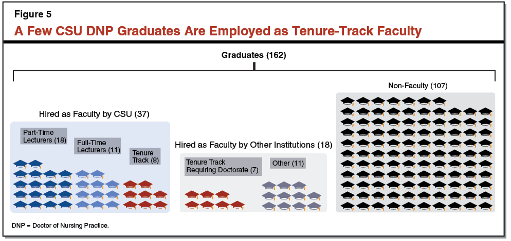 Figure 6 - One-Third of CSU DNP Graduates Are Employed as Faculty
