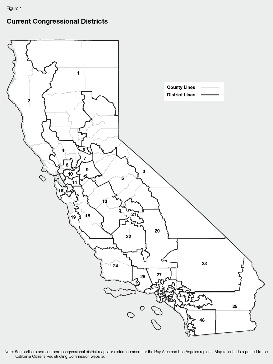 Figure 1 - Current Congressional Districts