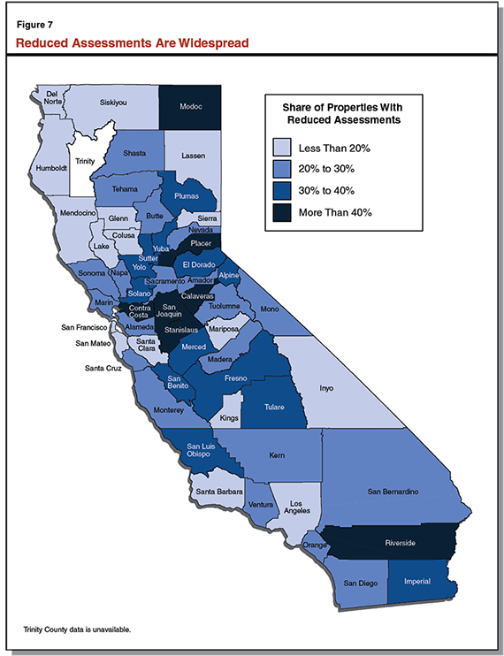 Figure 7: Reduced Assessments Are Widespread