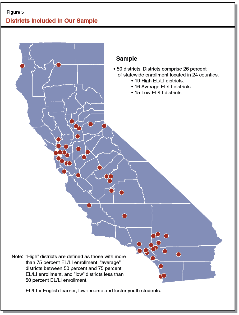 Figure 5 - Districts Included in Our Sample