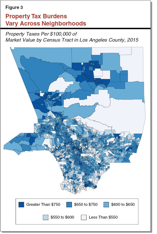 Figure 3 - Property Tax Burdens Vary Across Neighborhoods