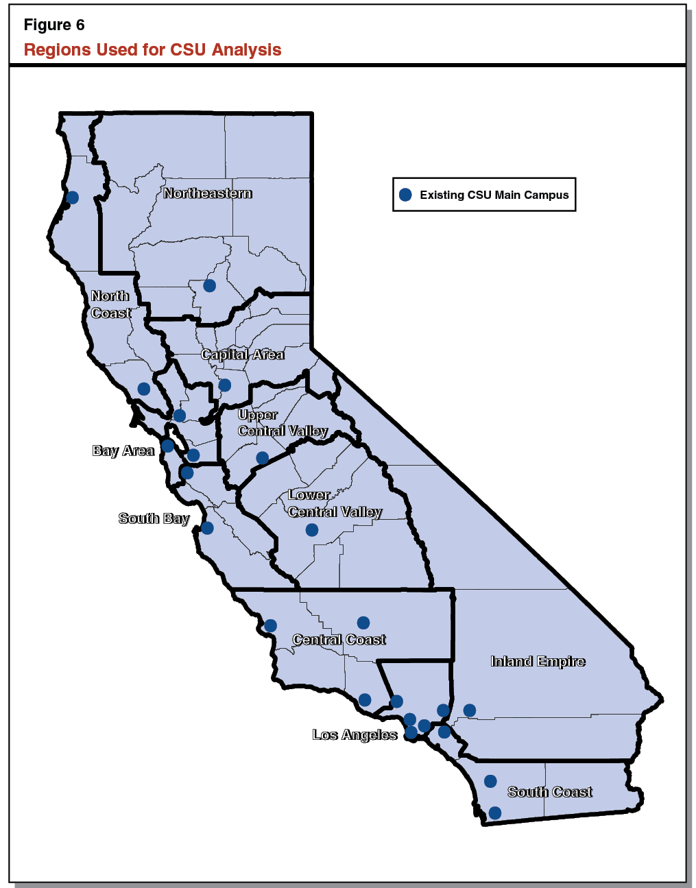 Figure 6 - Regions Used for CSU Analysis