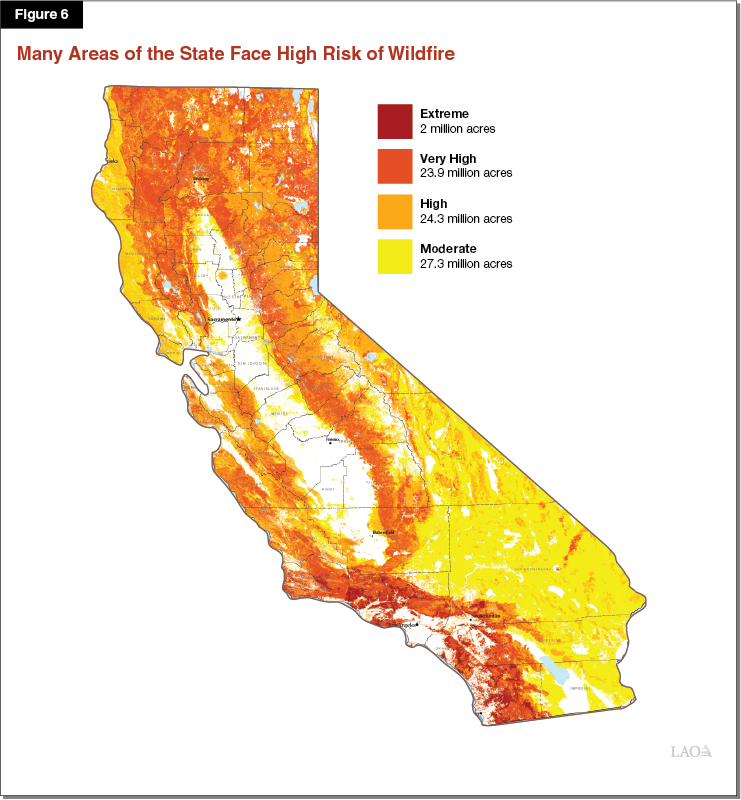 Figure 6: Many Areas of the State Face the Threat of Fire
