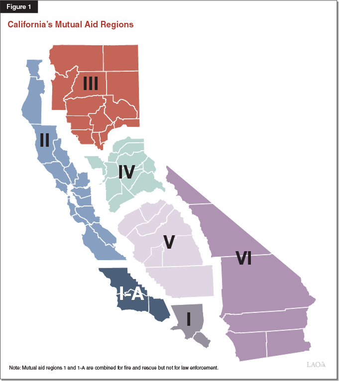 California's Mutual Aid Regions