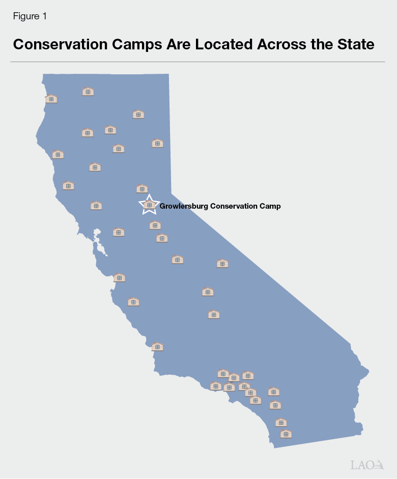 Figure 1- Conservation Camps Are Located Across the State