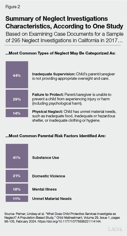 Figure 2 -Summary of Neglect Case Characteristics - according to one study