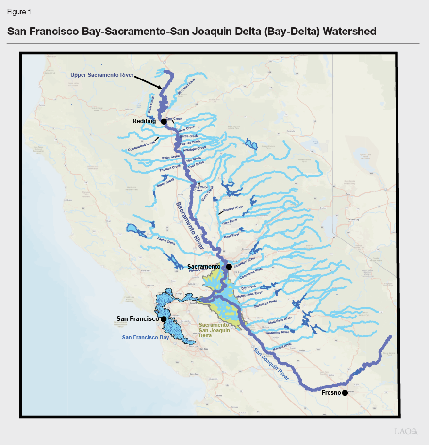 Figure 1 â€“ San Francisco Bayâ€“Sacramentoâ€“San Joaquin Delta (Bay-Delta) Watershed