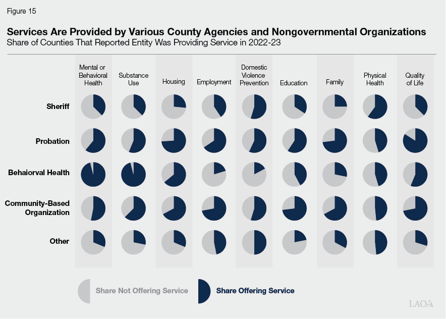 Figure 15 - Services Are Provided by Various County Agencies and Non-Governmental Organizations